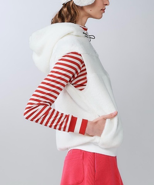 アルチビオ シルバー イエロー フード付き ベスト archivio