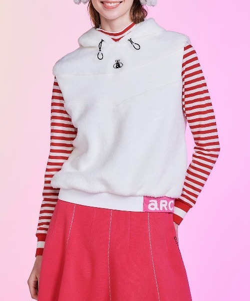 ARCHIVIO フード付きベストとキャップ ARCHIVIO フード付きベストとキャップ フード付きハーフジップニット