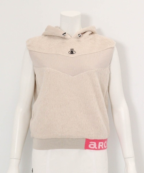 ARCHIVIO フード付きベストとキャップ ARCHIVIO フード付きベストとキャップ フード付きハーフジップニット