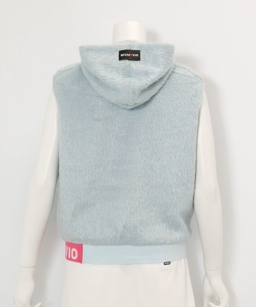 archivio（アルチビオ） ベスト ジレ 「LADIES」フード付きシャギー