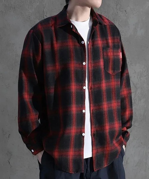 B.I.D. シャツ 「Bz」オンブレチェックシャツ メンズ レディース