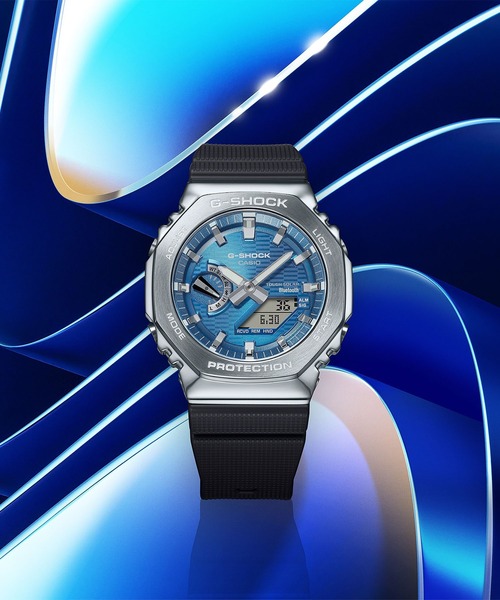 G-SHOCK 腕時計 メタルベゼル / スマートフォンリンク＆タフソーラー