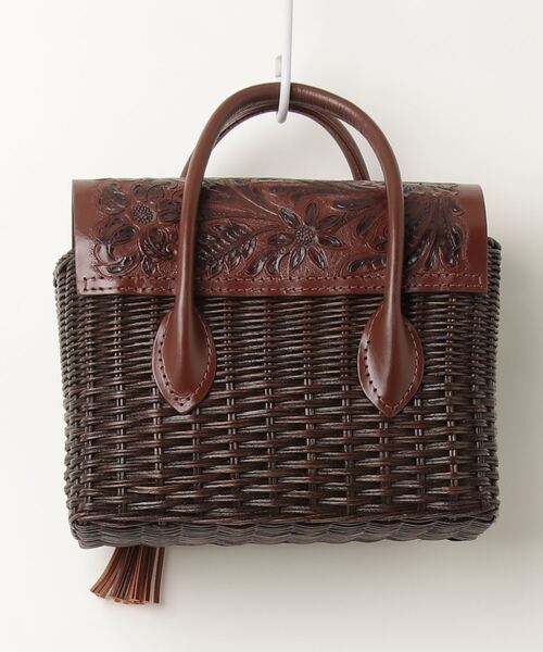 「CARVING TRIBES」 かごバッグ FREE ダークブラウン レディース_画像2