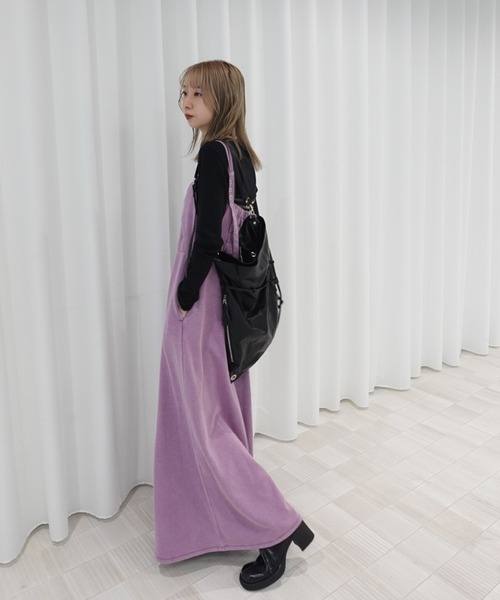 Ameri（アメリ） オールインワン DENIM LIKE VOLUME CAMI ROMPERS