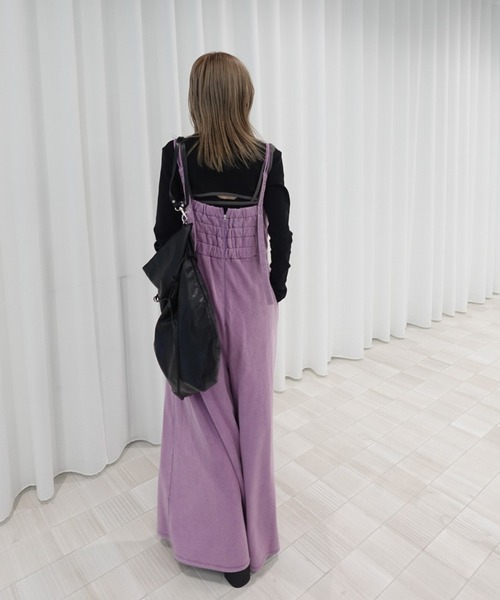 Ameri（アメリ） オールインワン DENIM LIKE VOLUME CAMI ROMPERS