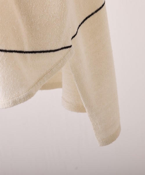 BEARDSLEY（ビアズリー） 7分袖ニット FREE ネイビー レディース