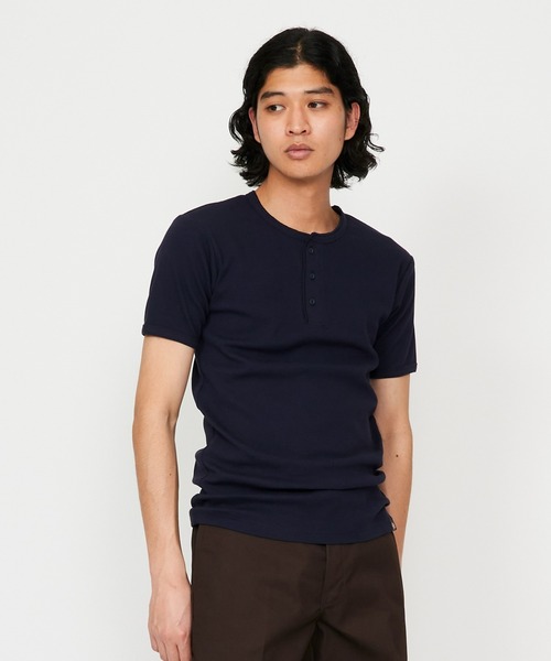 Dickies（ディッキーズ） ヘンリーネック tシャツ リブヘンリーネック