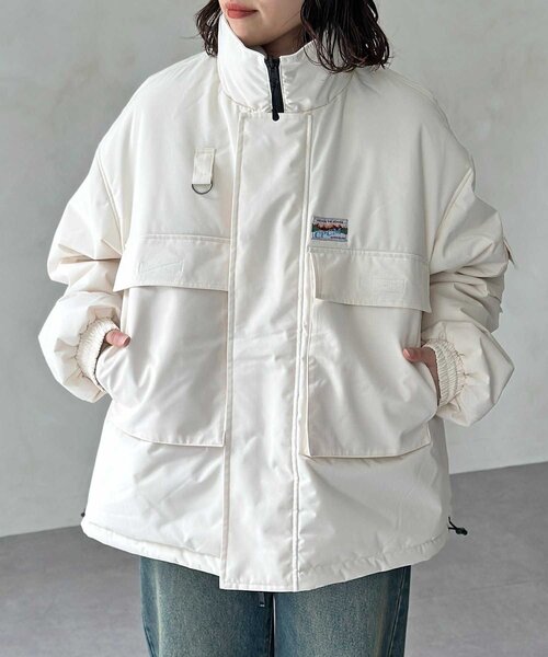 CPCM ミリタリー中綿ブルゾン　リバーシブル CPCM（シーピーシーエム） ブルゾン アウター リバーシブル中綿