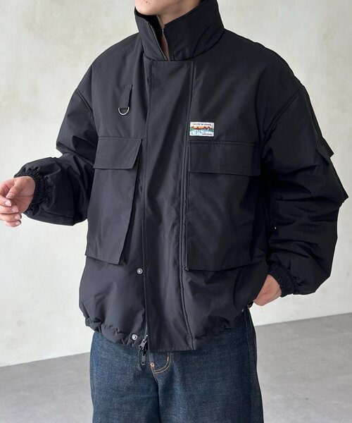 CPCM ミリタリー中綿ブルゾン　リバーシブル CPCM（シーピーシーエム） ブルゾン アウター リバーシブル中綿