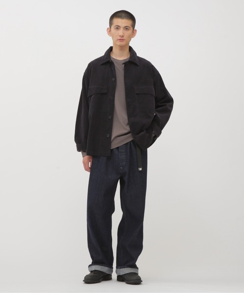 MHL.（エムエイチエル） シャツ DRY COTTON NEEDLECORD メンズ