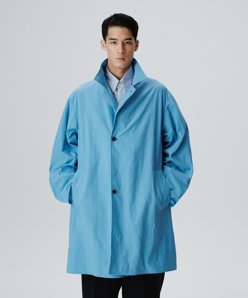 アダムエロペ コート メンズ ADAM ET ROPE'（アダムエロペ） ステンカラーコート M ターコイズ