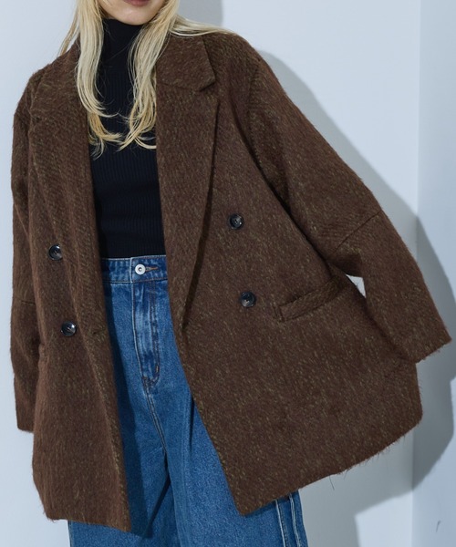 NOMINE(ノミネ) コート チェスターコート シャギー ジャケット NOMINE(ノミネ) コート チェスターコート シャギー ジャケット