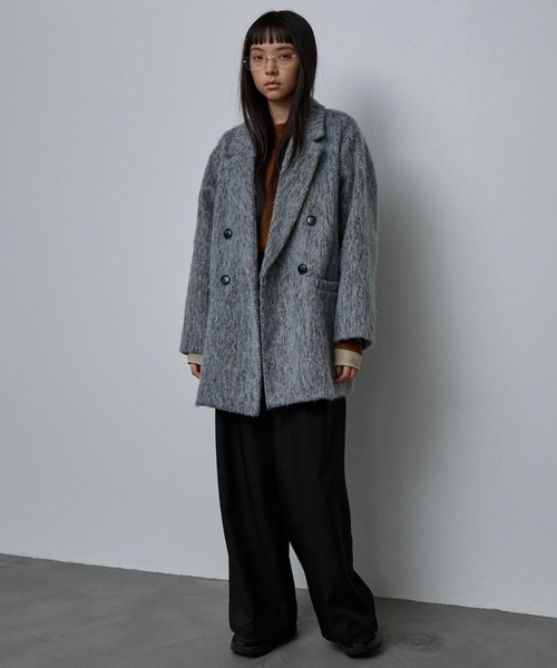 シャギージャケットコート NOMINE（ノミネ） コート チェスターコート シャギー ジャケット
