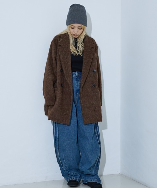 NOMINE（ノミネ） コート チェスターコート シャギー ジャケット