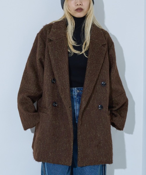 NOMINE（ノミネ） コート チェスターコート シャギー ジャケット