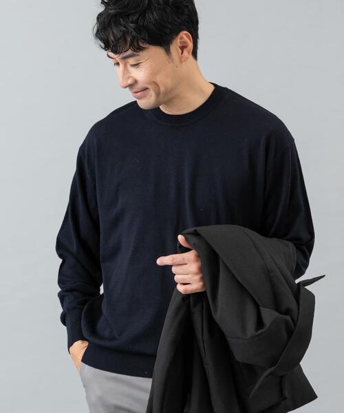 URBAN RESEARCH ROSSO MEN セーター ニット イタリア糸メリノウール