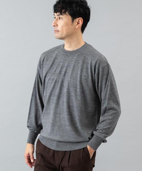 URBAN RESEARCH ROSSO MEN セーター ニット イタリア糸メリノウール