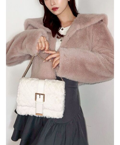 RESEXXY（リゼクシー） ブルゾン アウター フラッフィービッグカラー