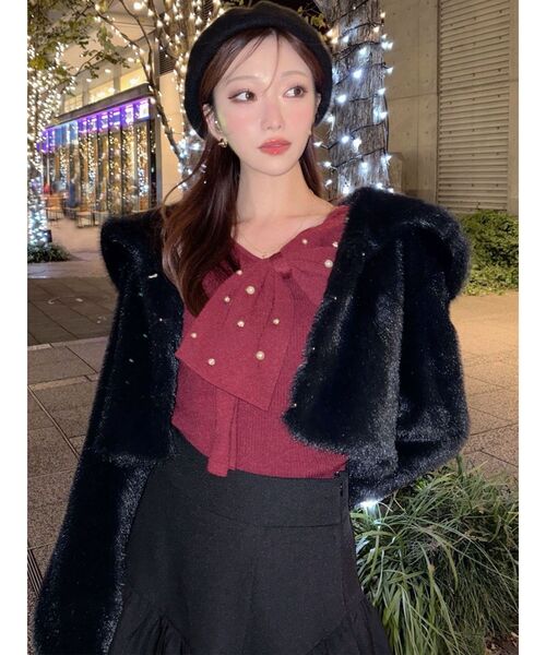 RESEXXY（リゼクシー） ブルゾン アウター フラッフィービッグカラー