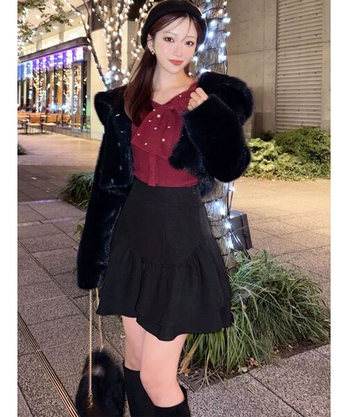 RESEXXY（リゼクシー） ブルゾン アウター フラッフィービッグカラー