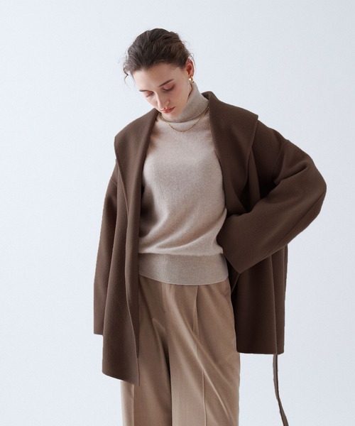 N.O.R.C コート アウター ウールメルトンミドルリバーコート