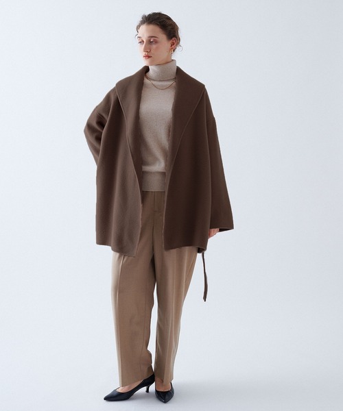 N.O.R.C コート アウター ウールメルトンミドルリバーコート