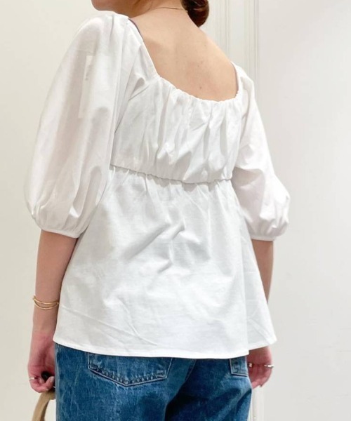 「BABYLONE」 半袖ブラウス フリー ブラック レディース_画像2