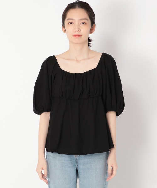 「BABYLONE」 半袖ブラウス フリー ブラック レディース_画像8