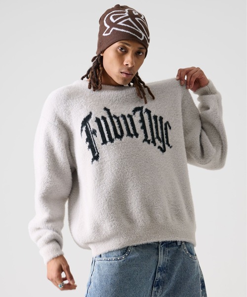 FUBU（フブ） セーター ニット プルオーバー 長袖 クルーネック