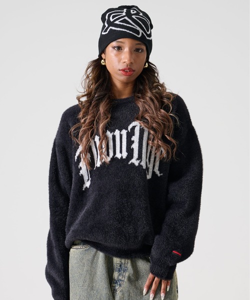 FUBU（フブ） セーター ニット プルオーバー 長袖 クルーネック