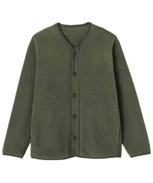 無印良品（MUJI） カーディガン 紳士 素材に還るフリースカーディガン