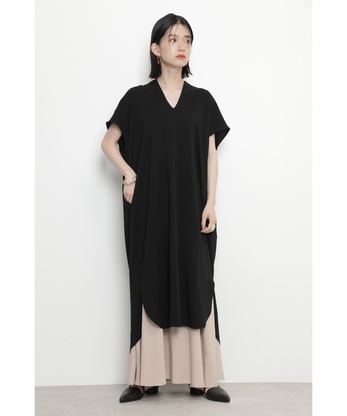 「ROSE BUD」 半袖ワンピース FREE グレー レディース_画像3