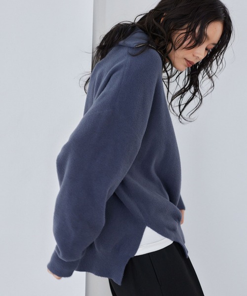 BARNYARDSTORM ネイビー シャギーニット セーター BARNYARDSTORM（バンヤードストーム） ニット セーター BARNYARDSTORM