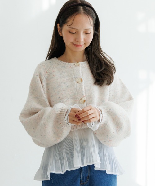 シー様 flower カーディガン ポッピングファンシーニット レディース