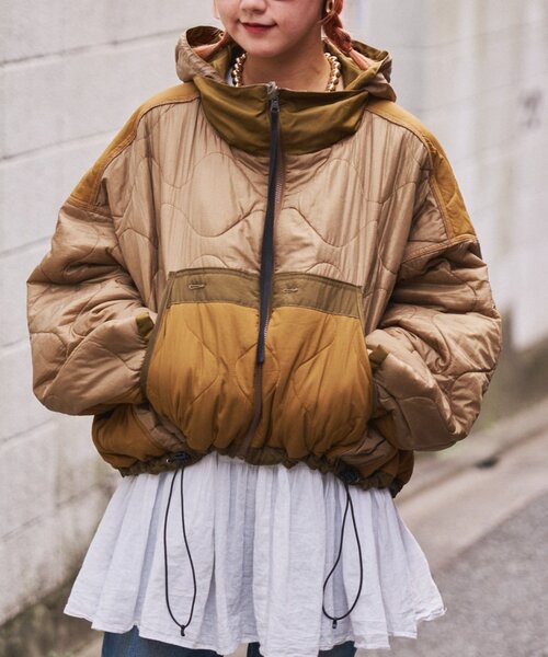 オーシバル　リモンタ　ダウンジャケット　ショート　ブルゾン　中綿　ジャケット miniministore（ミニミニストア） エコダウンジャケットショート中綿