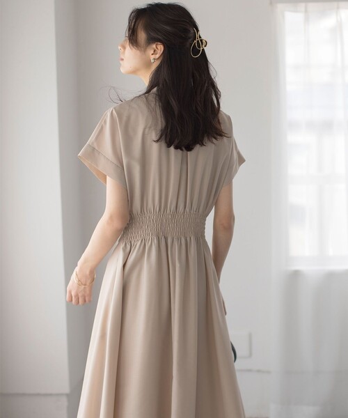 「組曲」 半袖ワンピース 3 ネイビー レディース_画像5