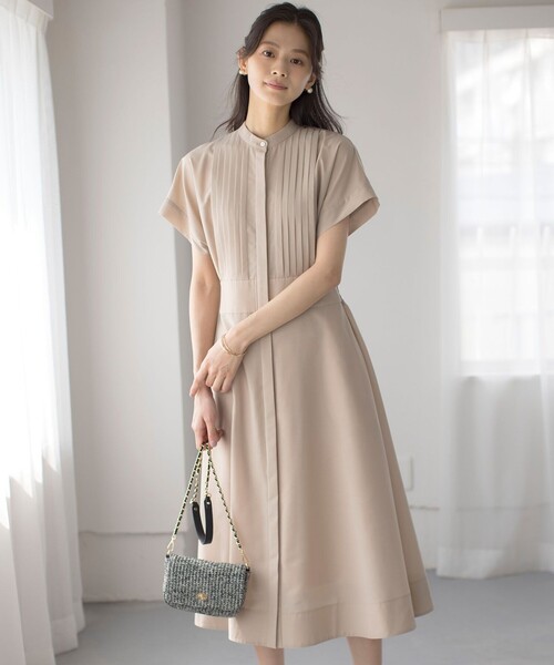 「組曲」 半袖ワンピース 3 ネイビー レディース_画像6