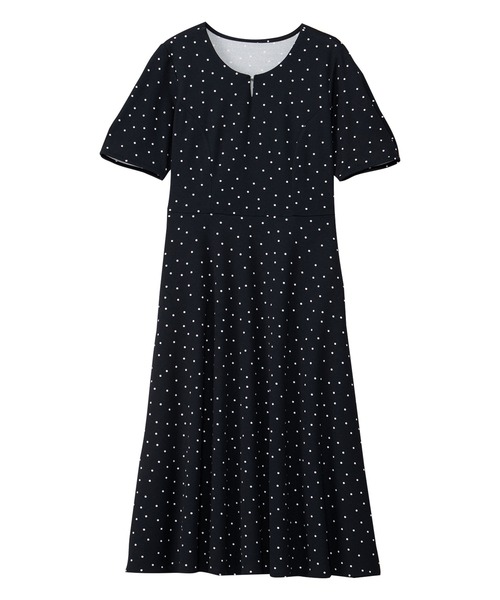 「alotta」 半袖ワンピース M ブラック レディース_画像5