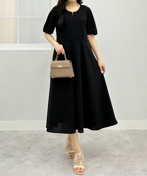 「alotta」 半袖ワンピース M ブラック レディース_画像9