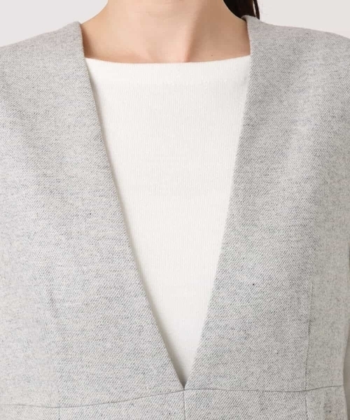 OFUON（オフオン） ジャンパースカート 「2025AW」ラメツイードVネック