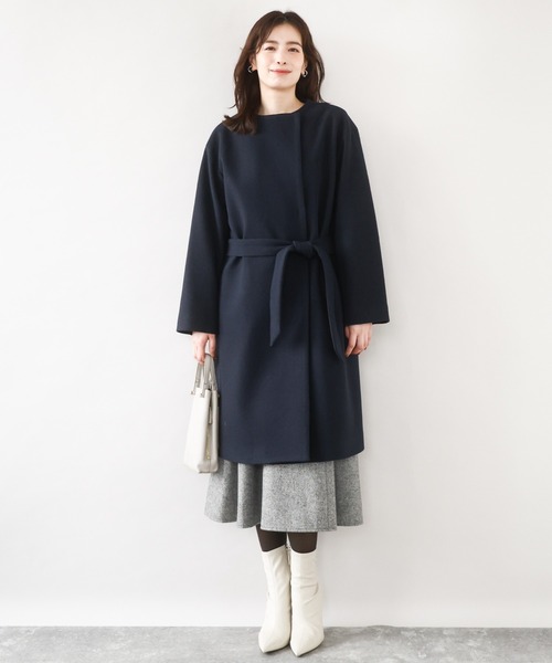 OFUON（オフオン） ジャンパースカート 「2025AW」ラメツイードVネック