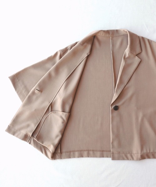 「Q」 テーラードジャケット MEDIUM ブラック レディース_画像4