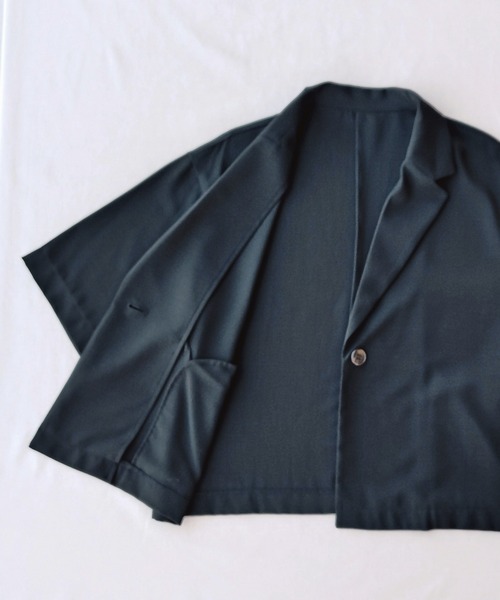 「Q」 テーラードジャケット MEDIUM ブラック レディース_画像9