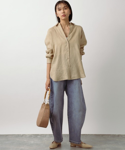 「BARNYARDSTORM」 長袖シャツ L ベージュ レディース_画像4