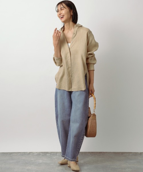 「BARNYARDSTORM」 長袖シャツ L ベージュ レディース_画像5