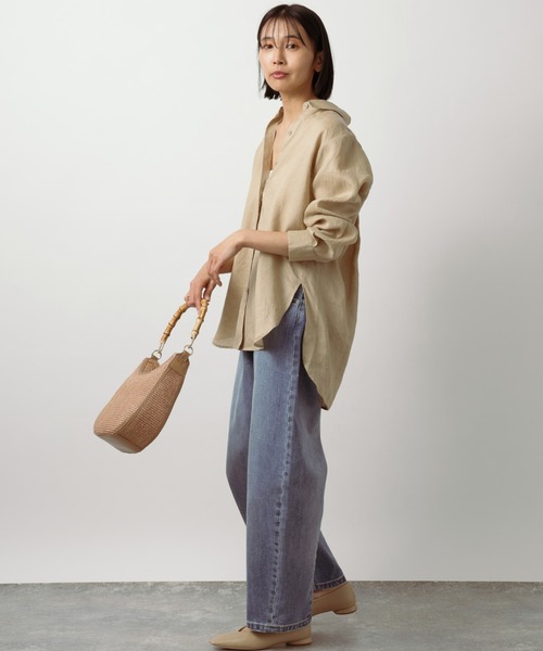 「BARNYARDSTORM」 長袖シャツ L ベージュ レディース_画像8