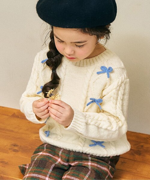 Seraph（セラフ） ニット セーター 「ジュニア対応」カラバリリボン