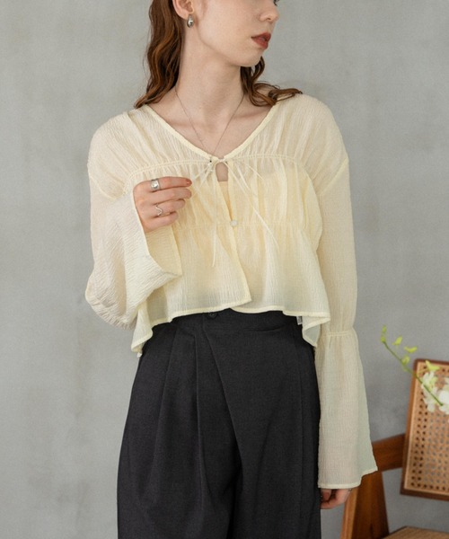 その他ブランド / HYEON/長袖ブラウス/FREE/レーヨン/BLK/HY24SSBL-03 hinari 「hinari」 長袖ブラウス FREE ブラック レディース : ZOZOTOWN