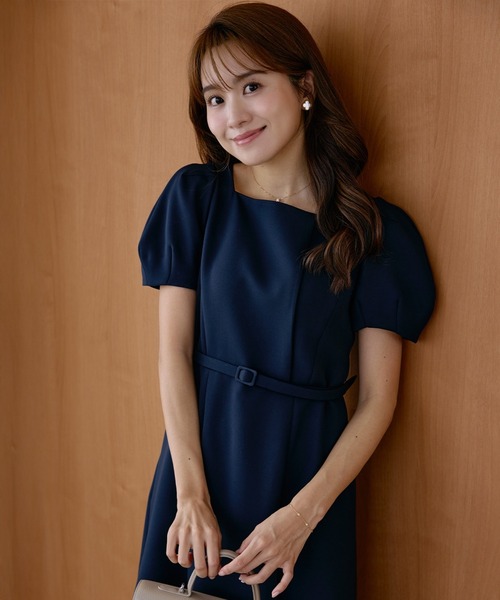 パーティードレス ドレス 「曽田茉莉江コラボ」“艶めく”クラシカルワンピースの画像