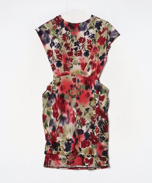 「EGERIE」 ノースリーブワンピース - レッド レディース_画像2